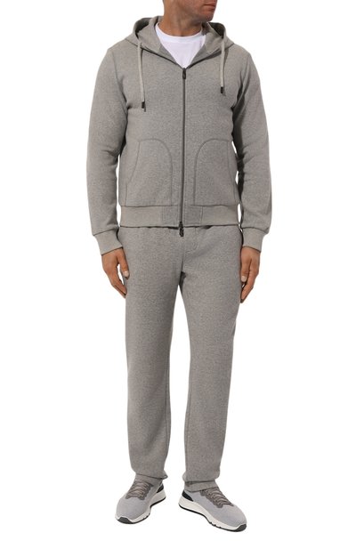 Толстовка из хлопка и шерсти CAPOBIANCO, арт. 17M407.TF00./58, фото 2