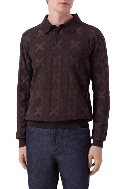 Поло из шерсти и шелка DOLCE & GABBANA, арт. GXZ25T/JGMAB, фото 3