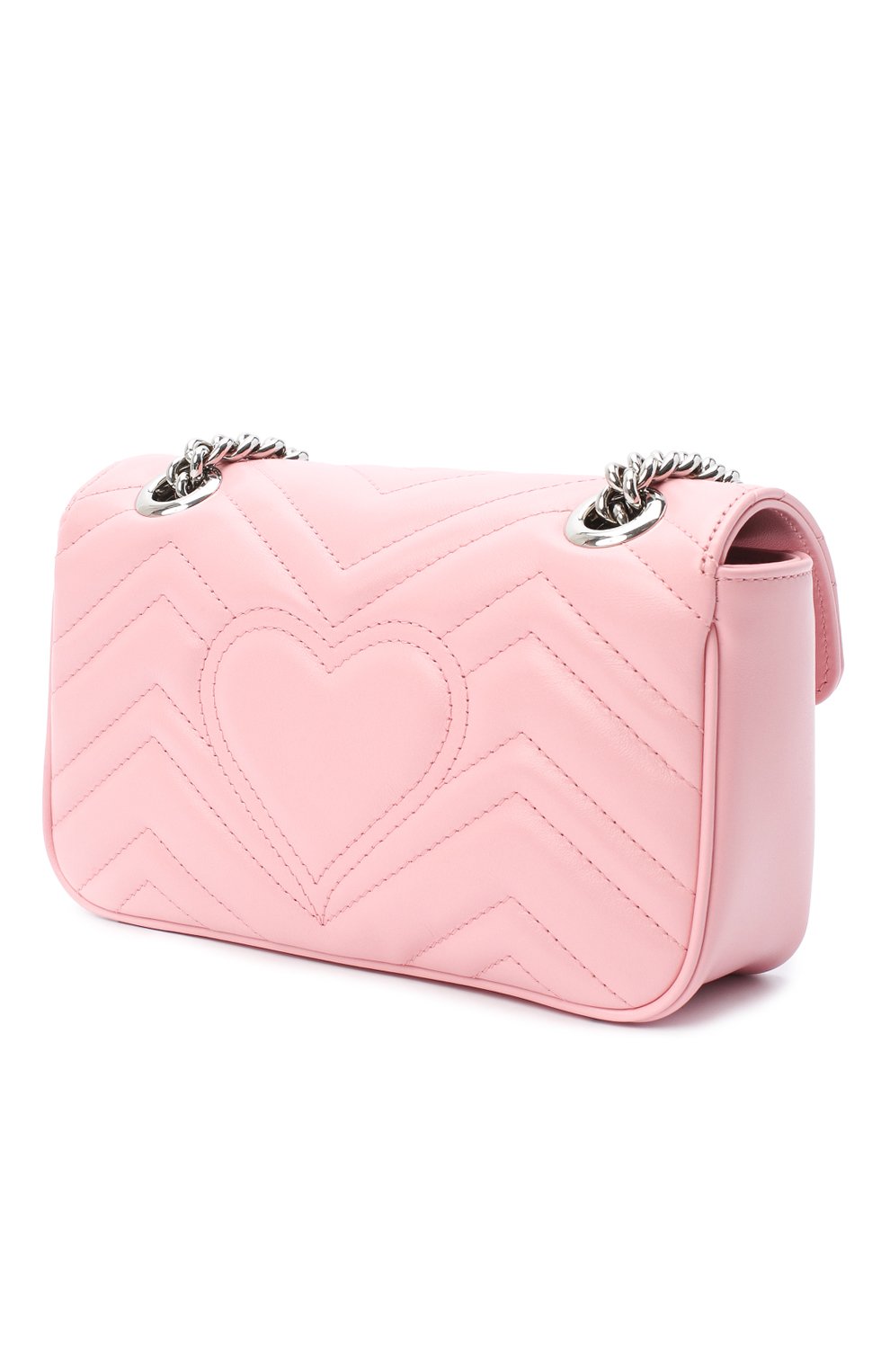 Сумка gg marmont mini GUCCI светло-розового цвета по цене 243360 руб., арт. 446744/DTDIP, фото 3 Сумка gg marmont mini GUCCI, арт. 446744/DTDIP, фото 3