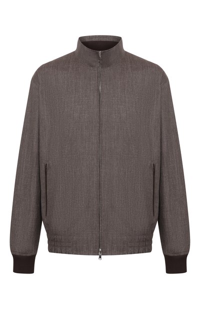 Мужской бомбер из шерсти и шелка CORTIGIANI, арт. 4AG625