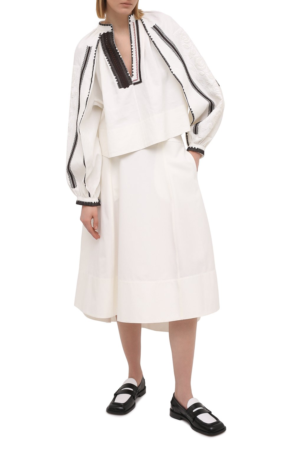 Льняная блузка JIL SANDER, арт. JSPS561380-WS320700A, фото 2