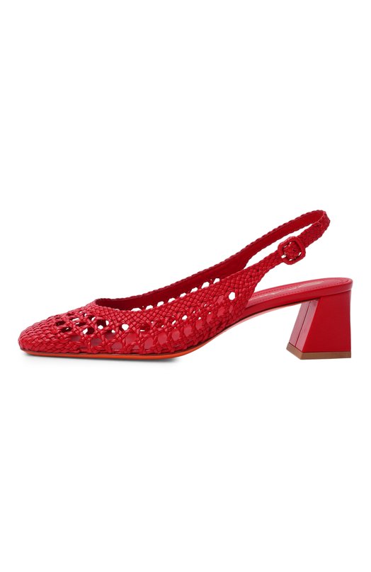Кожаные туфли Santoni WDMG72161HA2SARX_001 Красный  WDMG72161HA2SARX_001 Фото 4