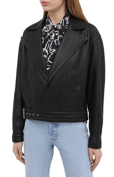 Кожаная куртка SAINT LAURENT, арт. 644265/YC20C, фото 3