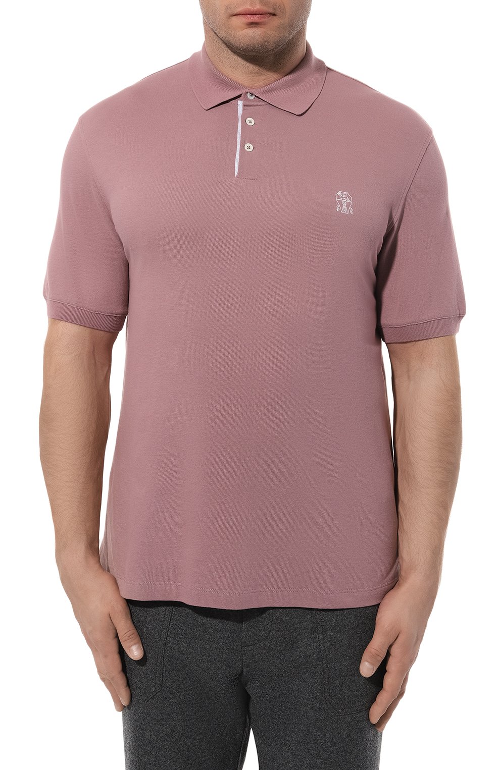 Хлопковое поло BRUNELLO CUCINELLI, арт. ME8548765, фото 3