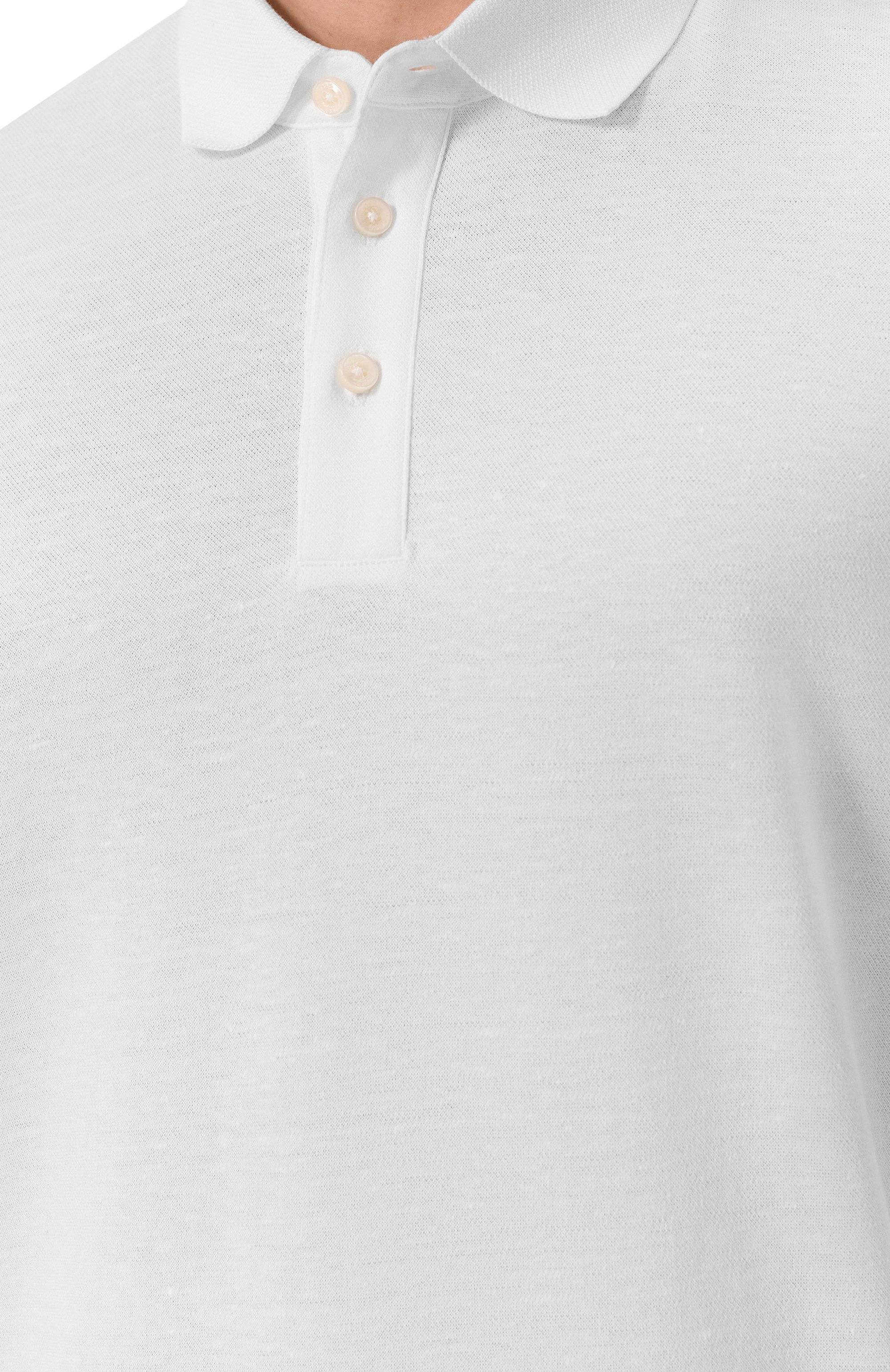 Поло из хлопка и льна BOSS, арт. 50537501, фото 5