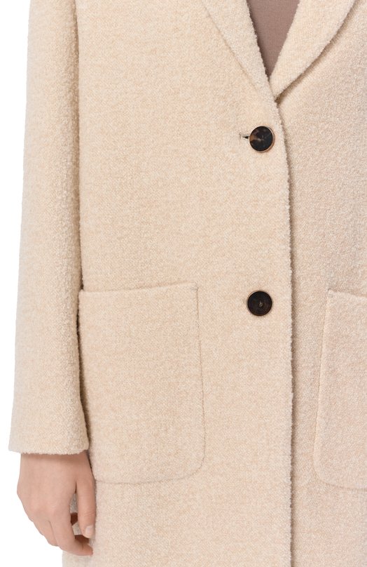Пальто из кашемира и шелка Agnona TL0804E/U7055E Кремовый  TL0804E/U7055E Фото 5
