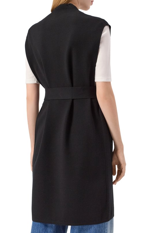 Жилет из вискозы Max Mara Studio ABETE Чёрный  ABETE Фото 4