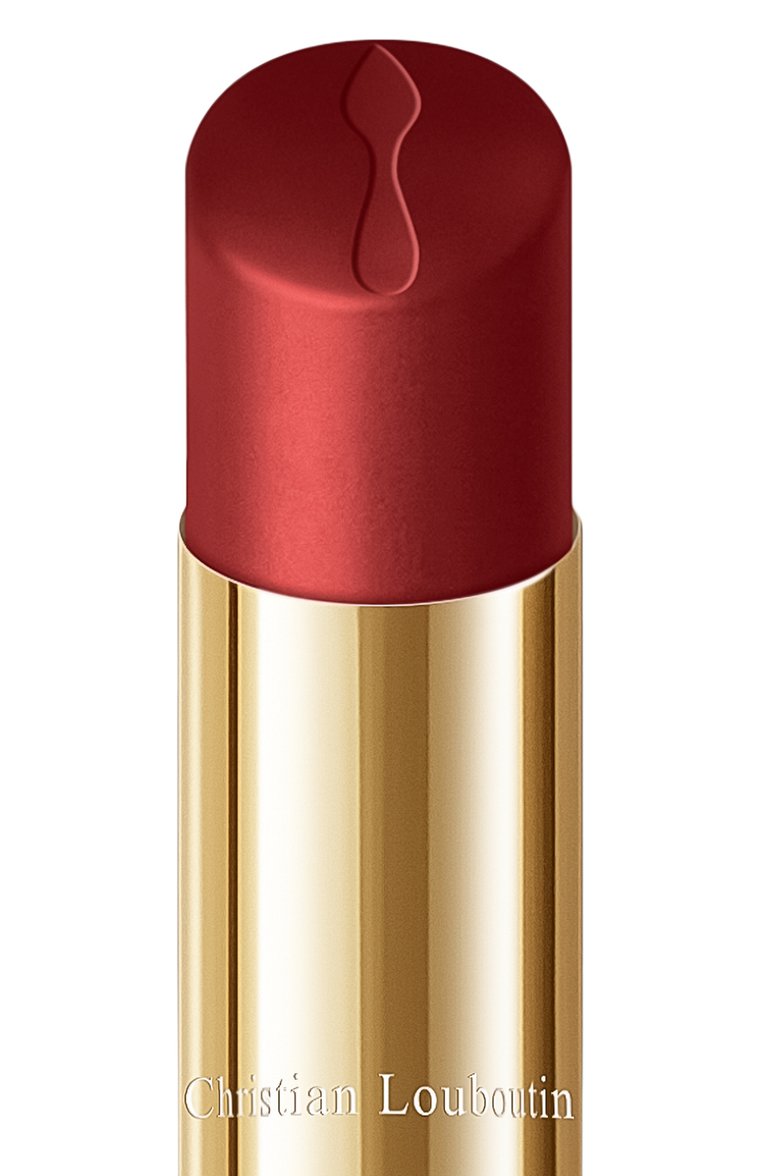 Матовая помада для губ rouge stiletto lumi matte, оттенок  dirty red 147l (2g) CHRISTIAN LOUBOUTIN  цвета, арт. 8435415077729 | Фото 3 (Региональные ограничения белый список (Axapta Mercury): Не проставлено; Нос: Не проставлено; Финишное покрытие: Матовый)
