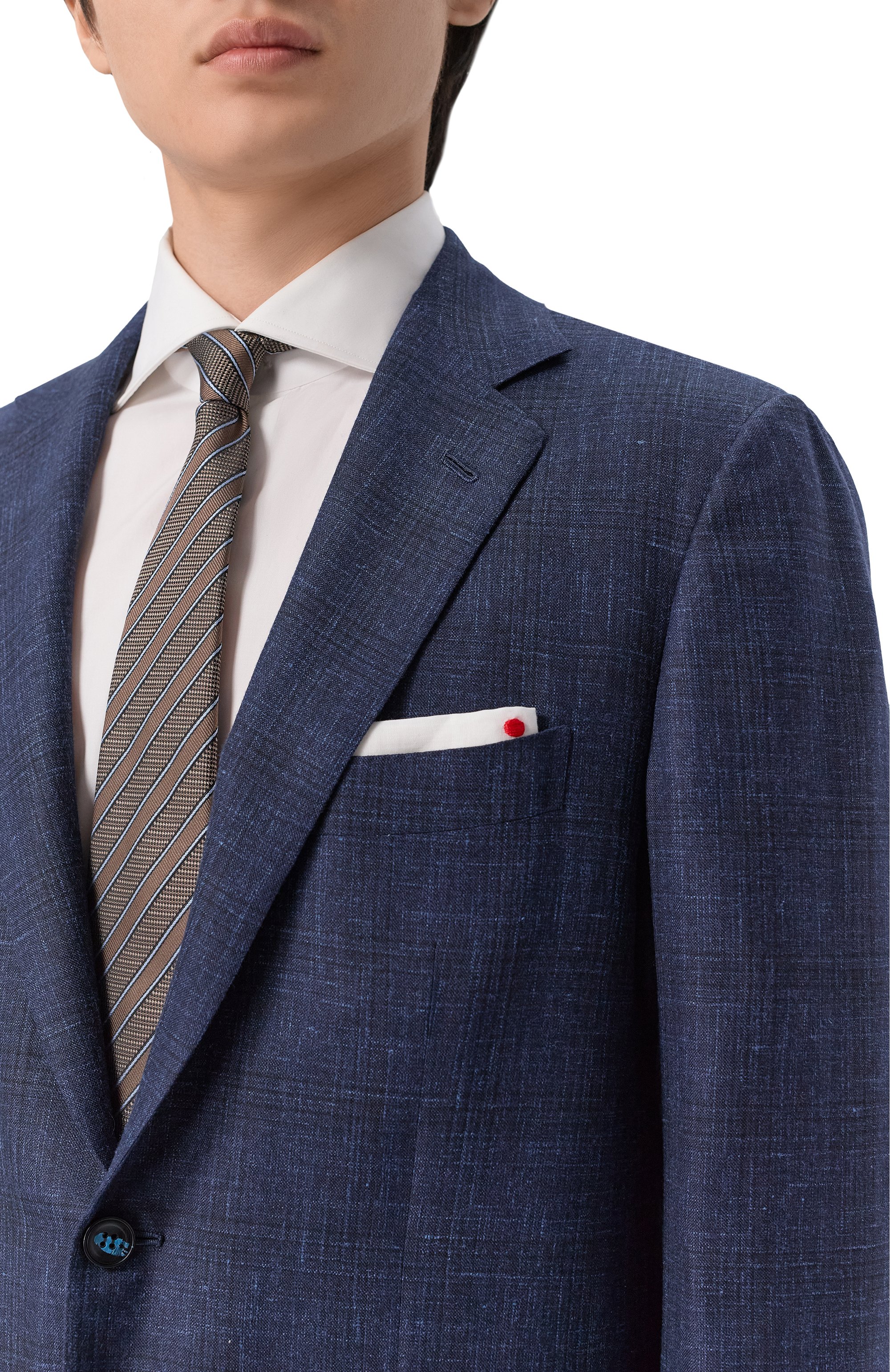 Костюм из кашемира и шелка KITON темно-синего цвета по цене 1470000 руб., арт. UA81K0659G, фото 6 Костюм из кашемира и шелка KITON, арт. UA81K0659G, фото 6