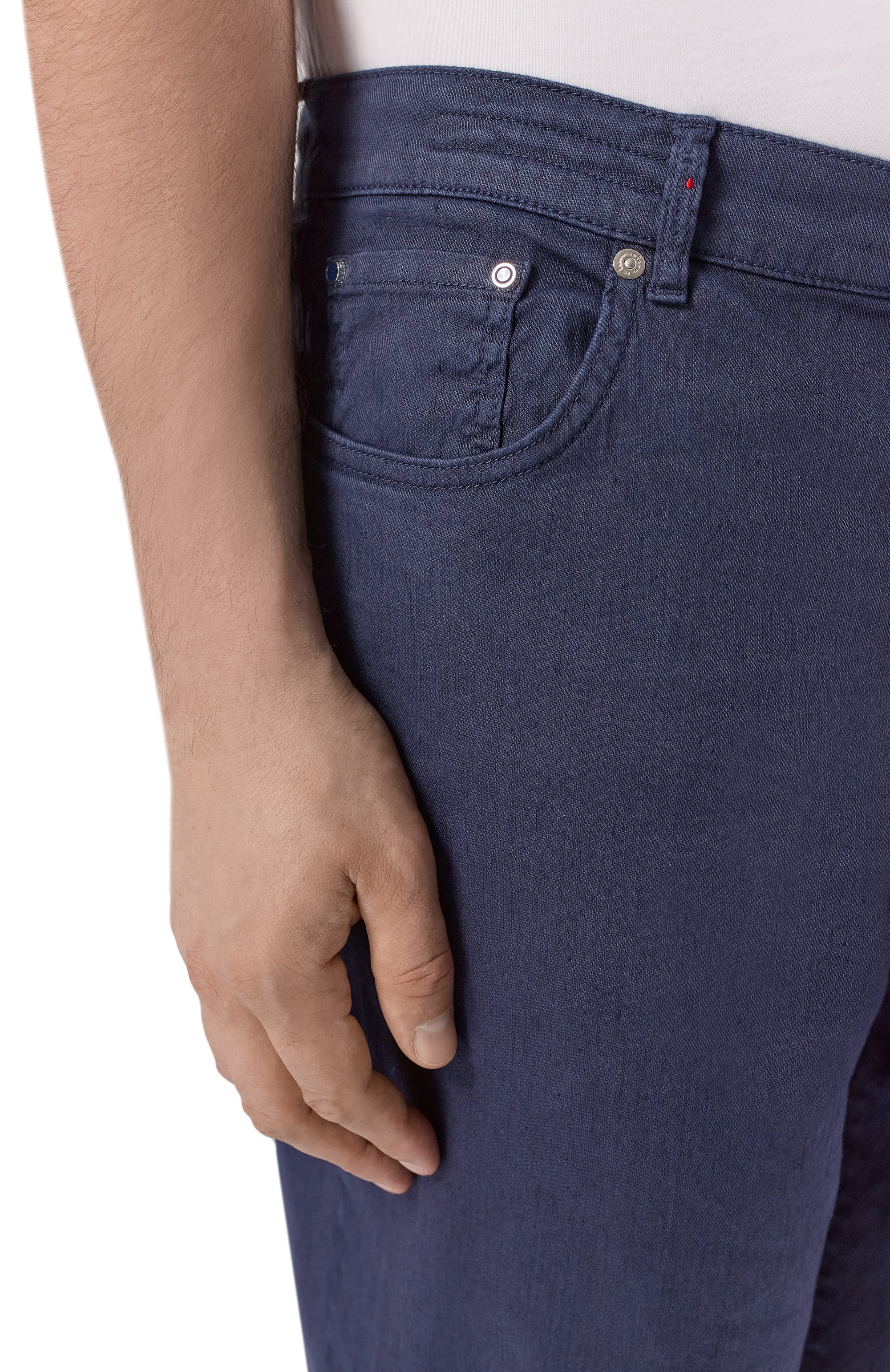 Брюки изо льна и хлопка KITON, арт. UPR005LK0603H, фото 5