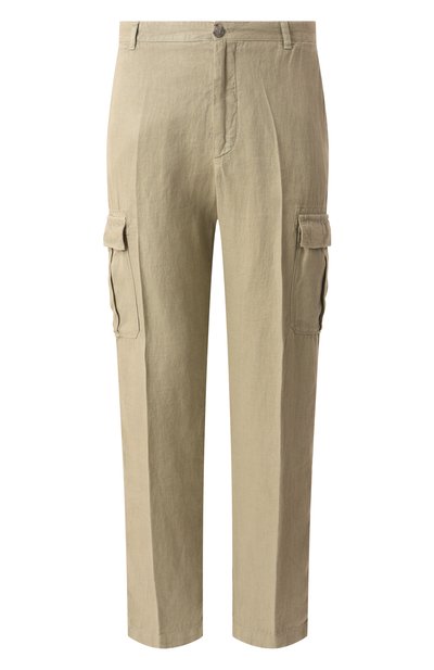 Мужские льняные брюки-карго 120% LINO, арт. 32ALIM29DX/D943/000