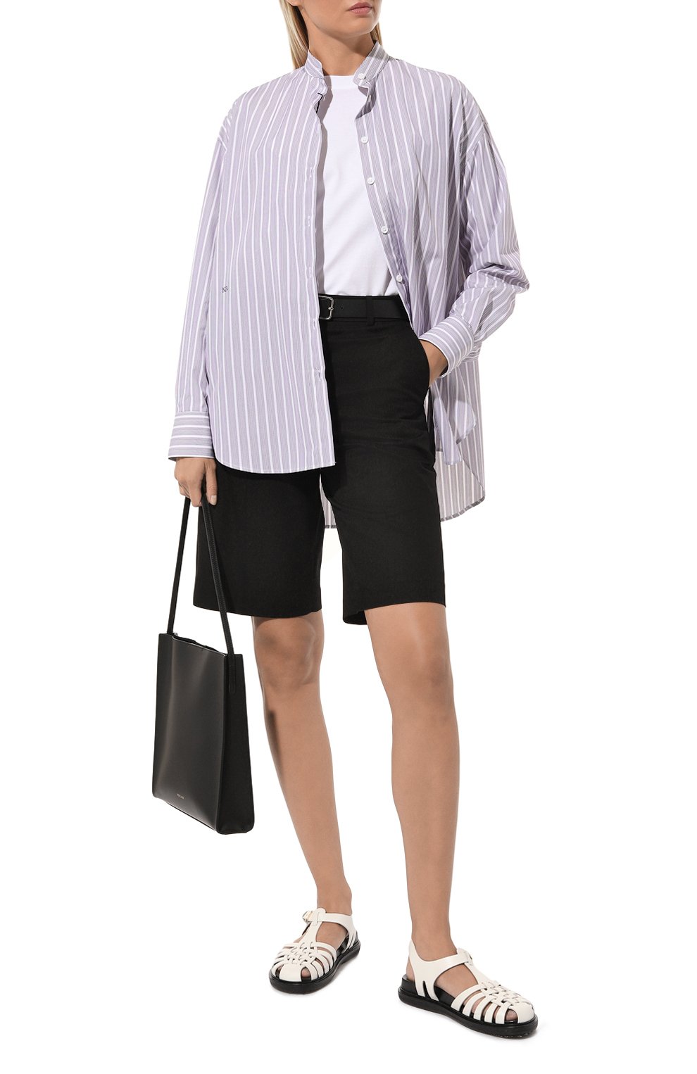 Хлопковая рубашка NOBLE&BRULEE серого цвета по цене 41200 руб., арт. NB10/131222/29, фото 2 Хлопковая рубашка NOBLE&BRULEE, арт. NB10/131222/29, фото 2