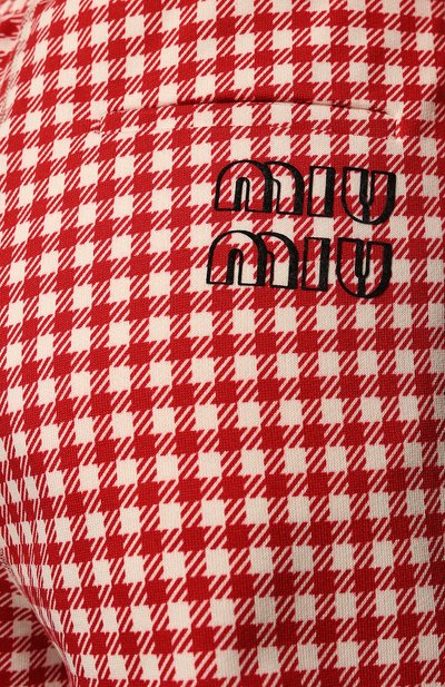 Хлопковые шорты MIU MIU, арт. MJP271-10OP-F0976, фото 5