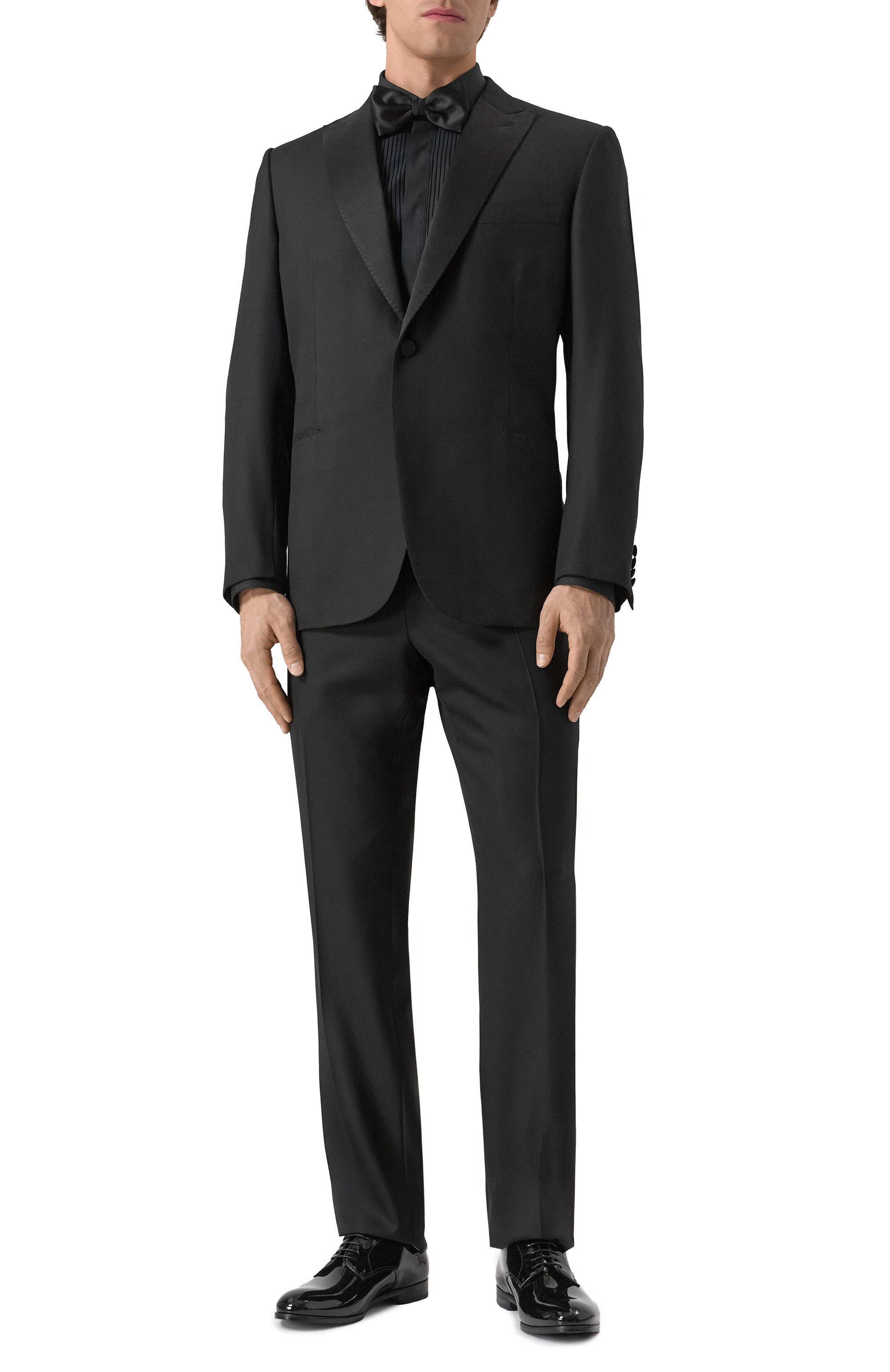 Хлопковая сорочка BOSS черного цвета по цене 24900 руб., арт. 50527671, фото 2 Хлопковая сорочка BOSS, арт. 50527671, фото 2