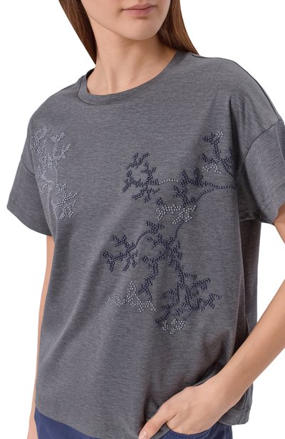 Футболка из шелка и хлопка GIORGIO ARMANI, арт. GW003315/AF25467, фото 5