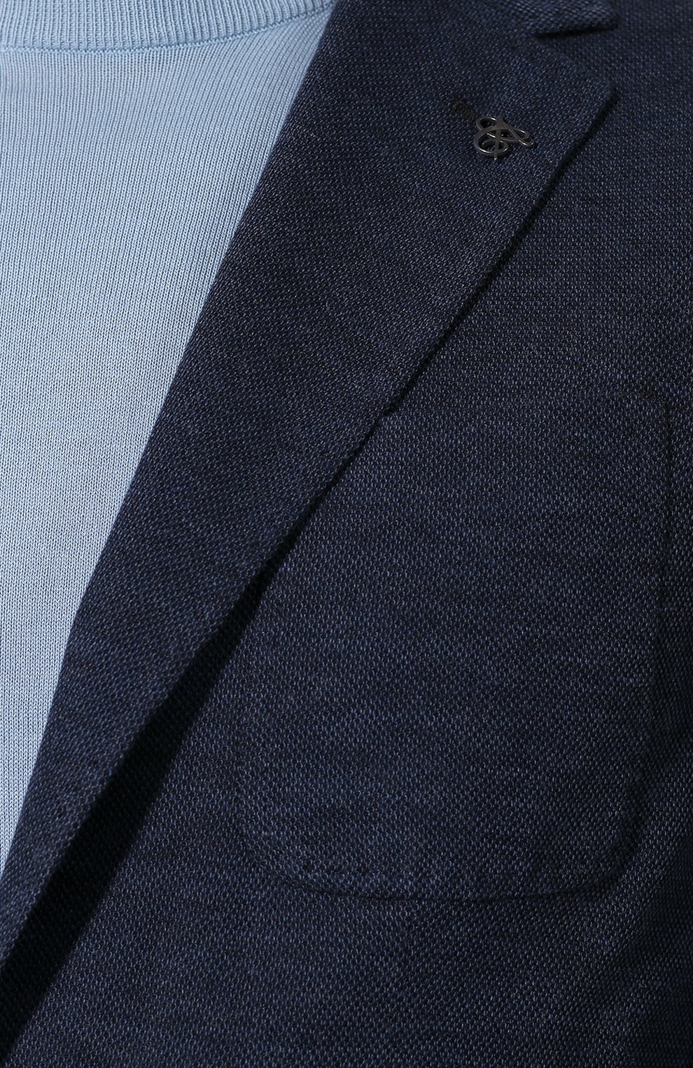 Хлопковый пиджак CANALI темно-синего цвета по цене 53150 руб., арт. W0147/WJ01622, фото 5 Хлопковый пиджак CANALI, арт. W0147/WJ01622, фото 5