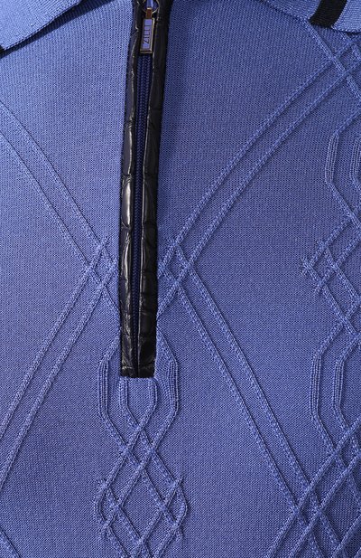 Шелковое поло ZILLI сиреневого цвета по цене 166500 руб., арт. MBT-PZ422-FUTC1/MC03/AMIS, фото 5 Шелковое поло ZILLI, арт. MBT-PZ422-FUTC1/MC03/AMIS, фото 5