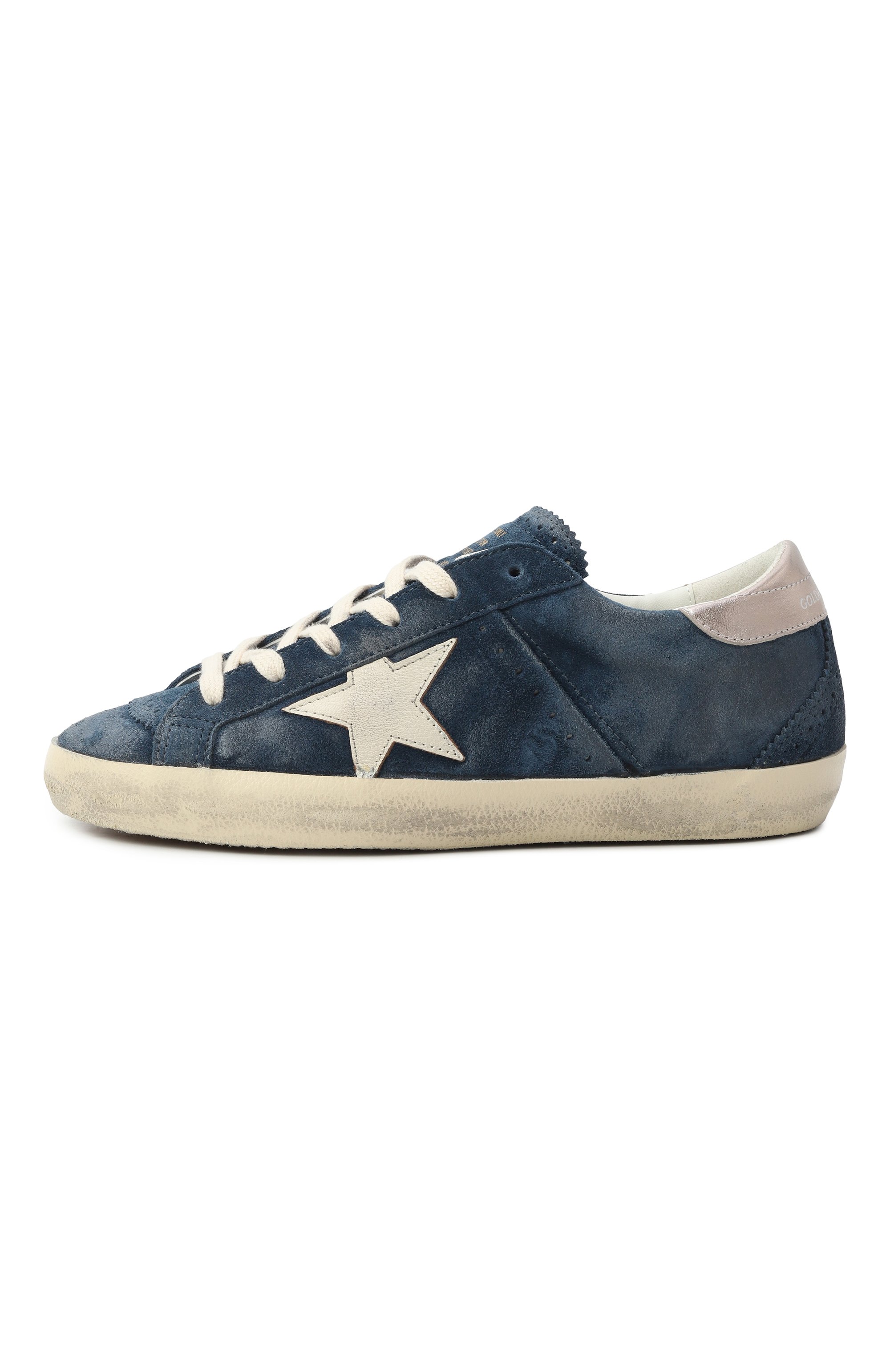 Замшевые кеды super-star ltd GOLDEN GOOSE DELUXE BRAND, арт. GWF00906.F007595, фото 4