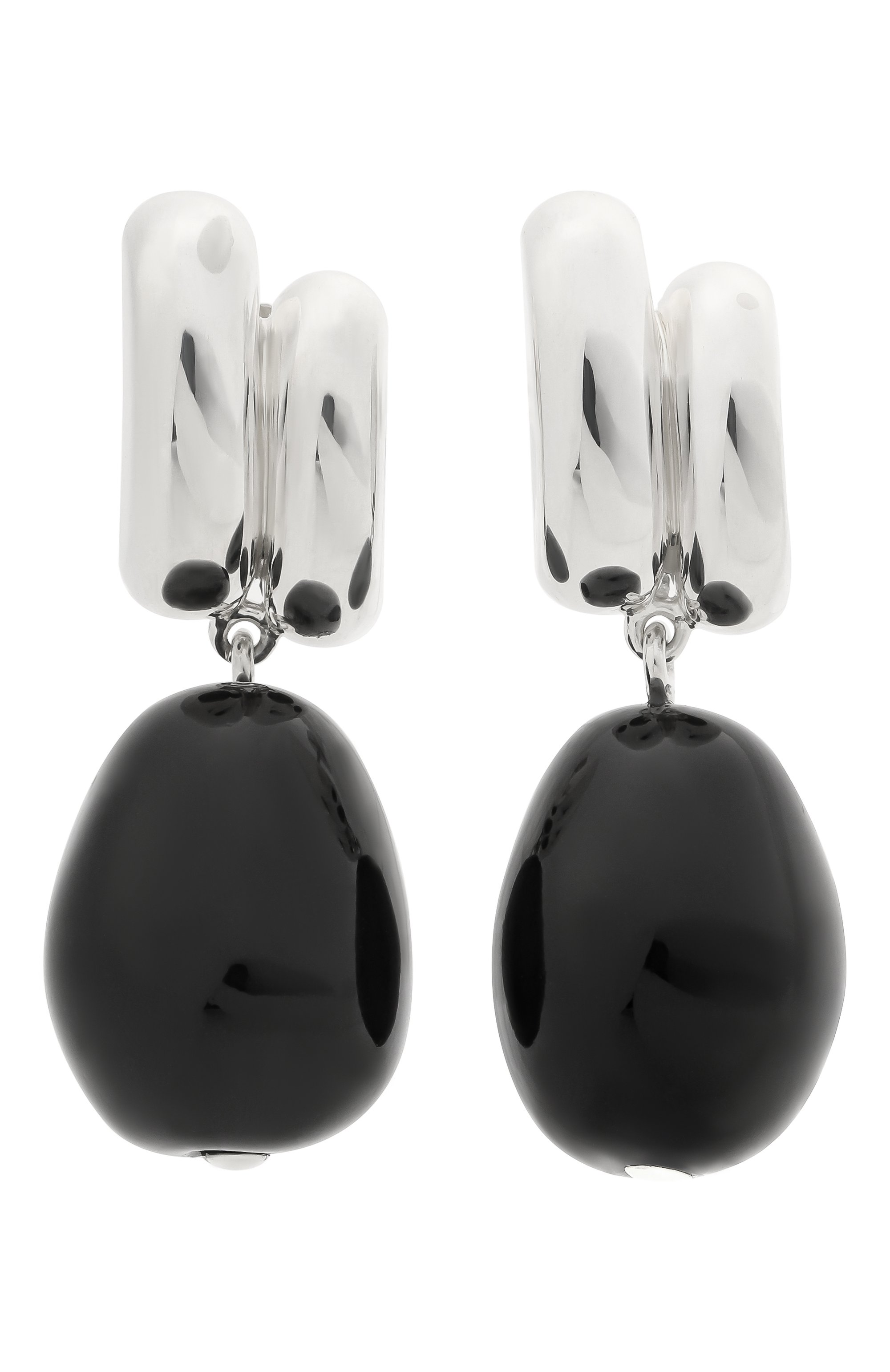 Серьги COPINE JEWELRY черного цвета по цене 22000 руб., арт. IRISBLACK, фото 1 Серьги COPINE JEWELRY, арт. IRISBLACK, фото 1