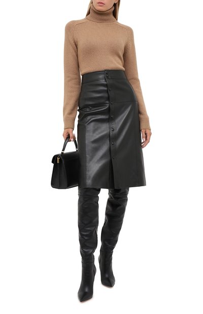 Кожаная юбка SAINT LAURENT, арт. 624536/Y50A2, фото 2