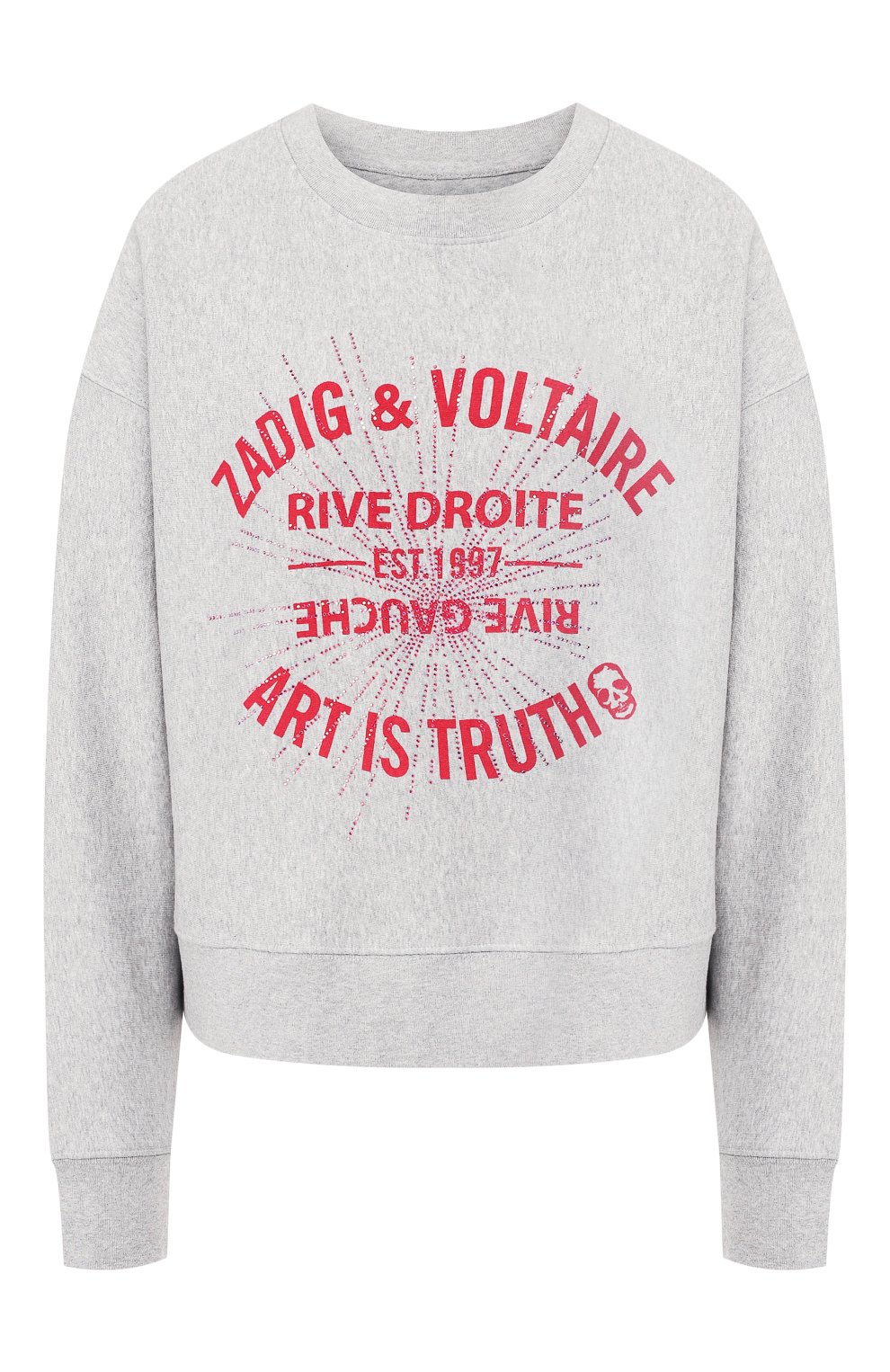 Хлопковый свитшот ZADIG AND VOLTAIRE, арт. WHTS7108F, фото 1