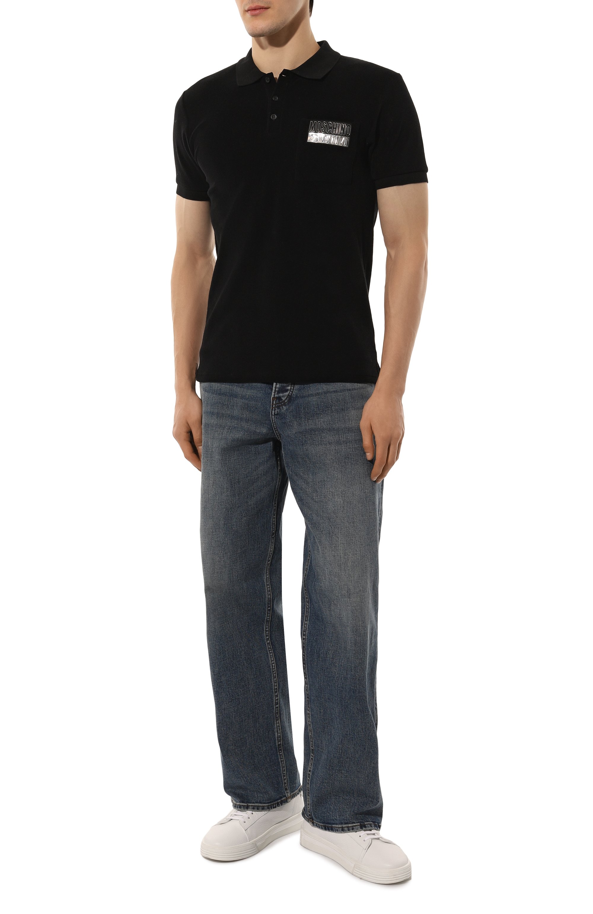 Хлопковое поло MOSCHINO, арт. A1601/9406, фото 2