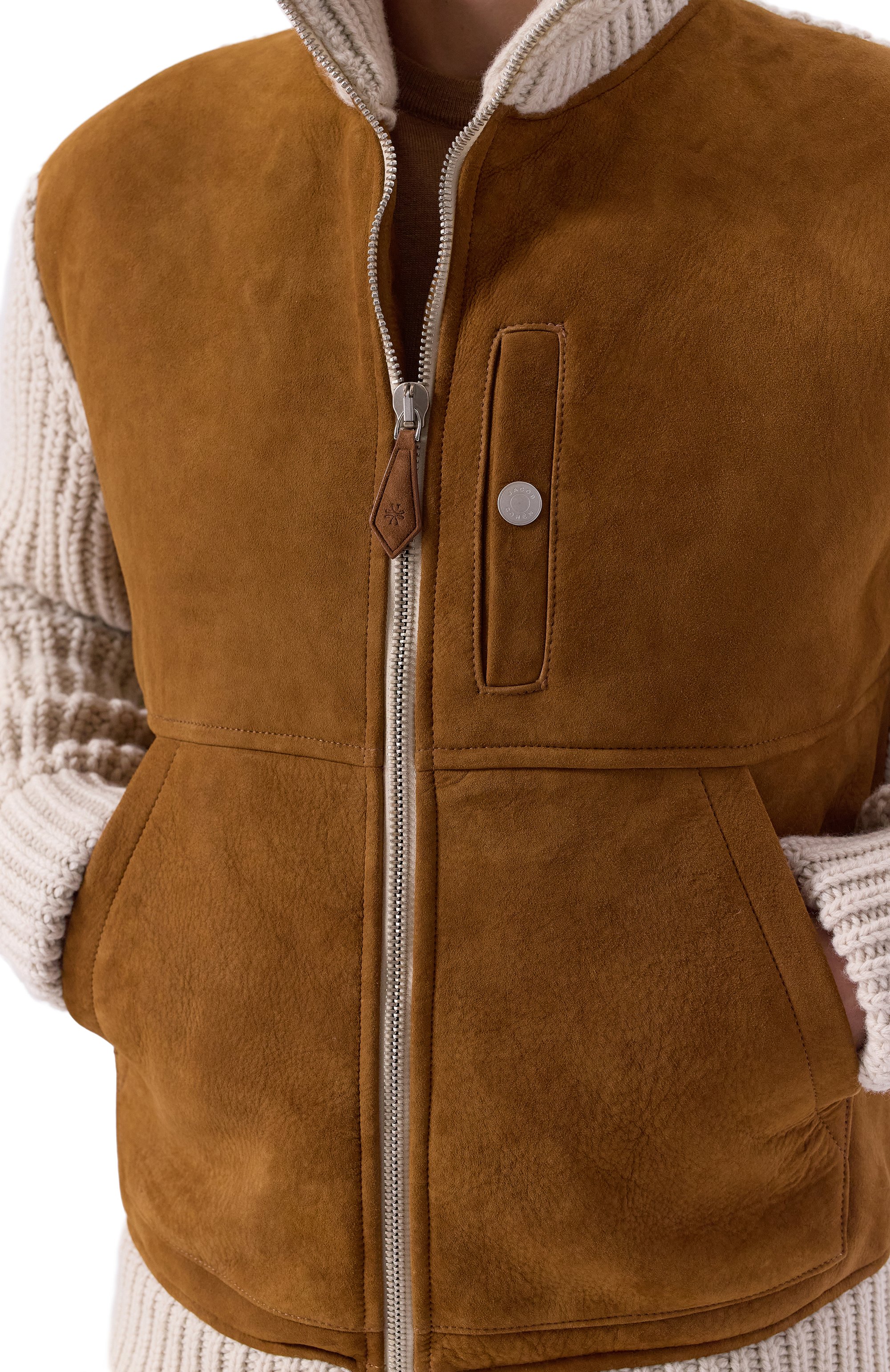 Комбинированный кардиган JACOB COHEN, арт. 25I P/JUR_SJ004 000 X0018 FL, фото 5