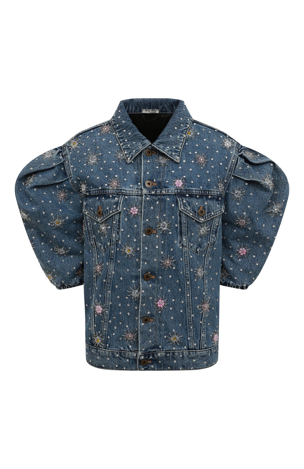 Джинсовая куртка MIU MIU, арт. GWB145-10RJ-F0008, фото 1