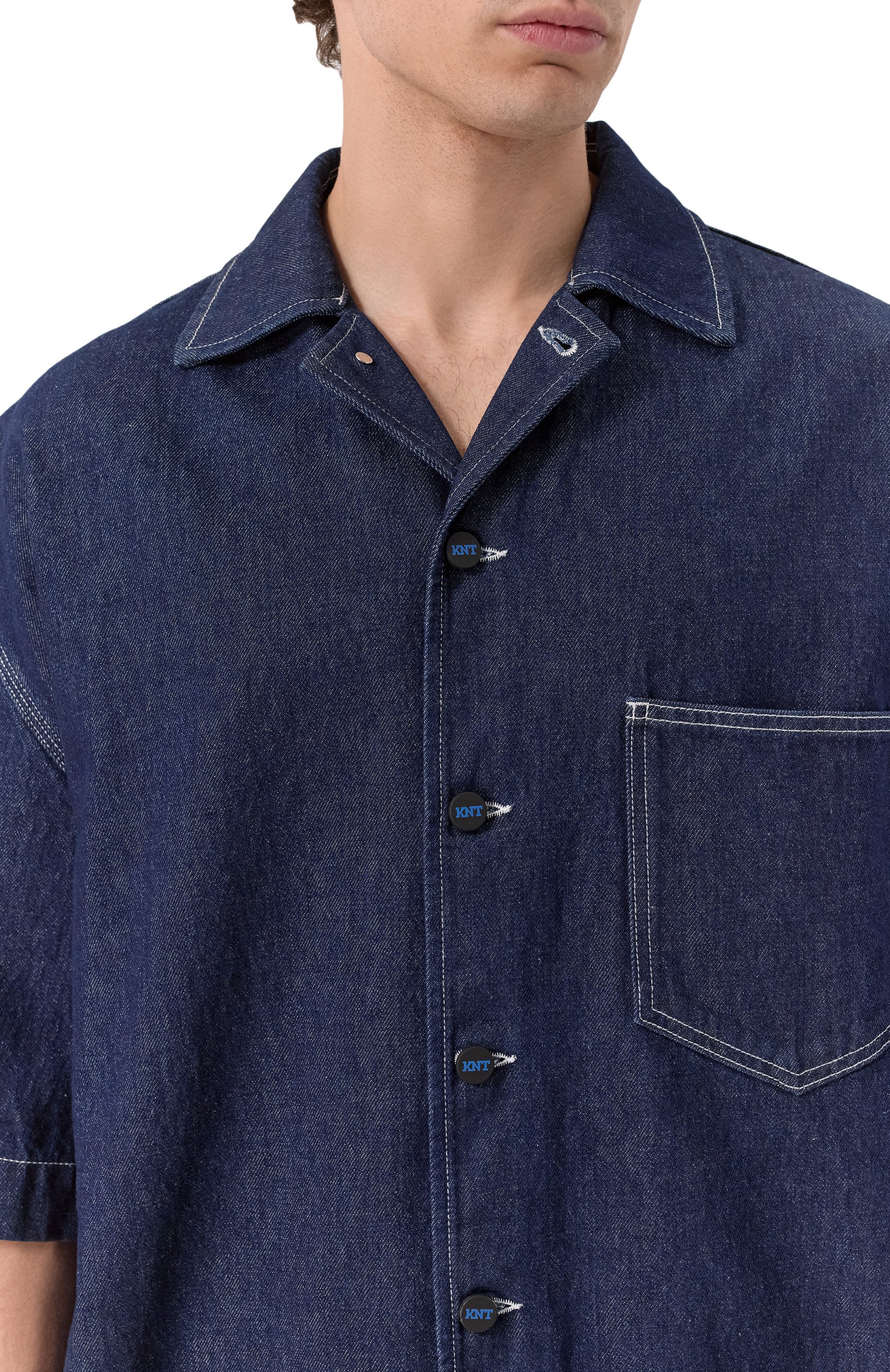 Джинсовая рубашка KITON, арт. UGK111K0754F01, фото 5