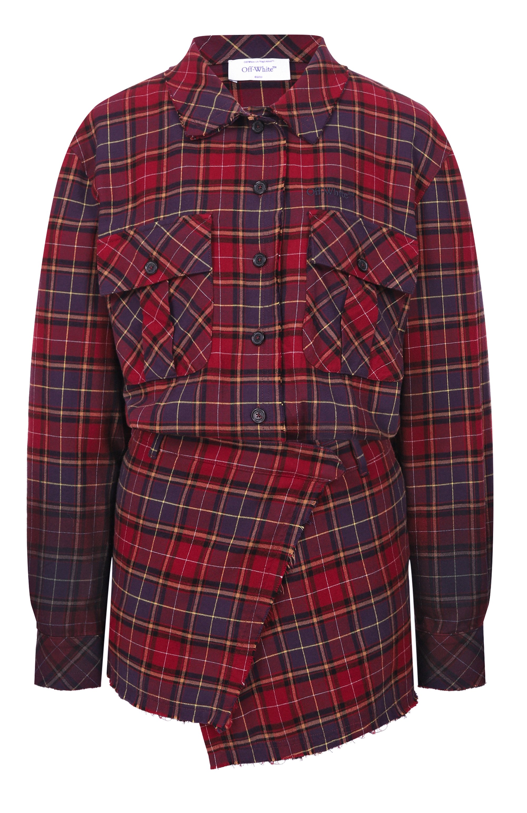 Хлопковое платье OFF-WHITE, арт. 0WDG00CF25FAB001, фото 1