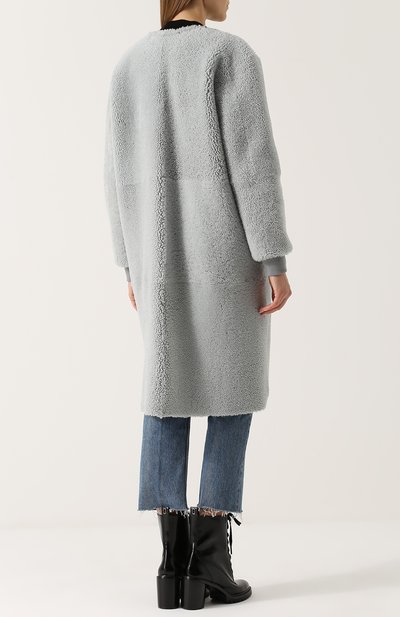Шуба из овчины с круглым вырезом ANNE VEST, арт. AW17/01/203/46/ESME, фото 4