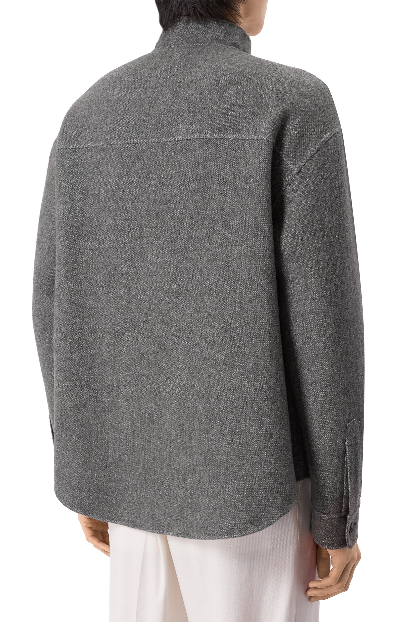 Куртка-рубашка из шелка и кашемира GIORGIO ARMANI, арт. GM004453/TE23830, фото 4
