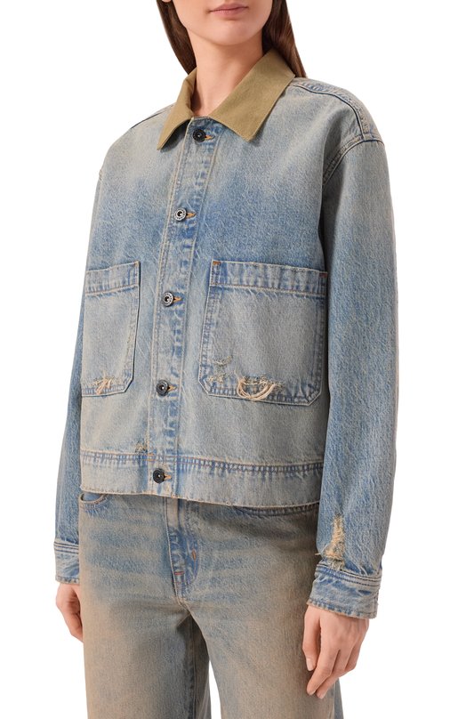 Джинсовая куртка Thompson SLVRLAKE THJK707STRHT Голубой  THJK707STRHT Фото 3