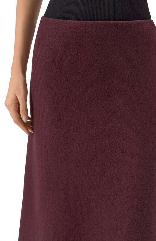 Шерстяная юбка Jil Sander J02MA0248/J14506 Коричневый  J02MA0248/J14506 Фото 5