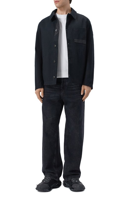 Хлопковая куртка-рубашка Premiata PA1061 Чёрный  PA1061 Фото 2