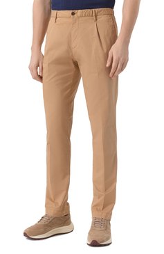 Мужские брюки CORNELIANI бежевого цвета, арт. 254ED6-2520127 | Фото 3 (Длина (брюки, джинсы): Стандартные; Драгоценные камни: Проставлено; Материал сплава: Проставлено; Стили: Кэжуэл; Силуэт М (брюки): Чиносы; Случай: Повседневный; Материал внешний: Хлопок)