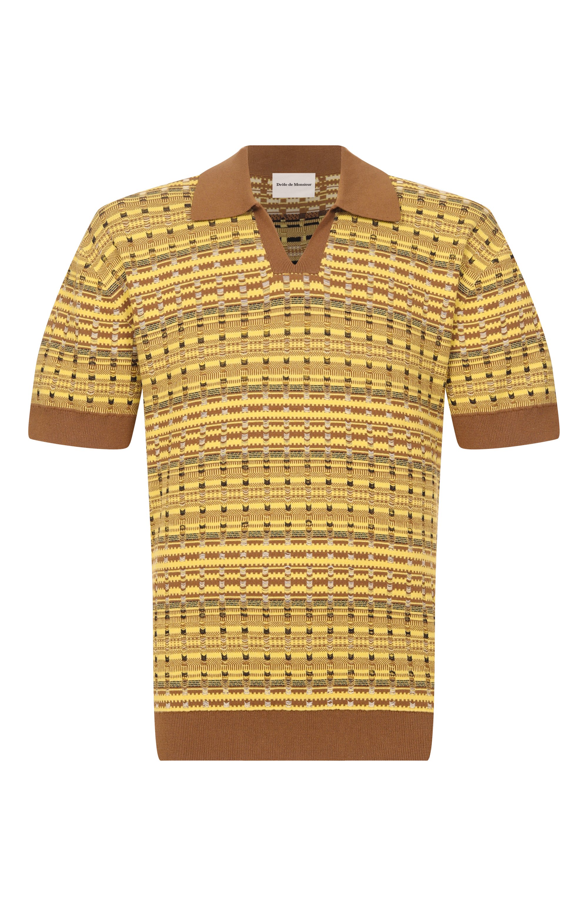 Хлопковое поло DROLE DE MONSIEUR, арт. K-P0207-C0209-YL, фото 1