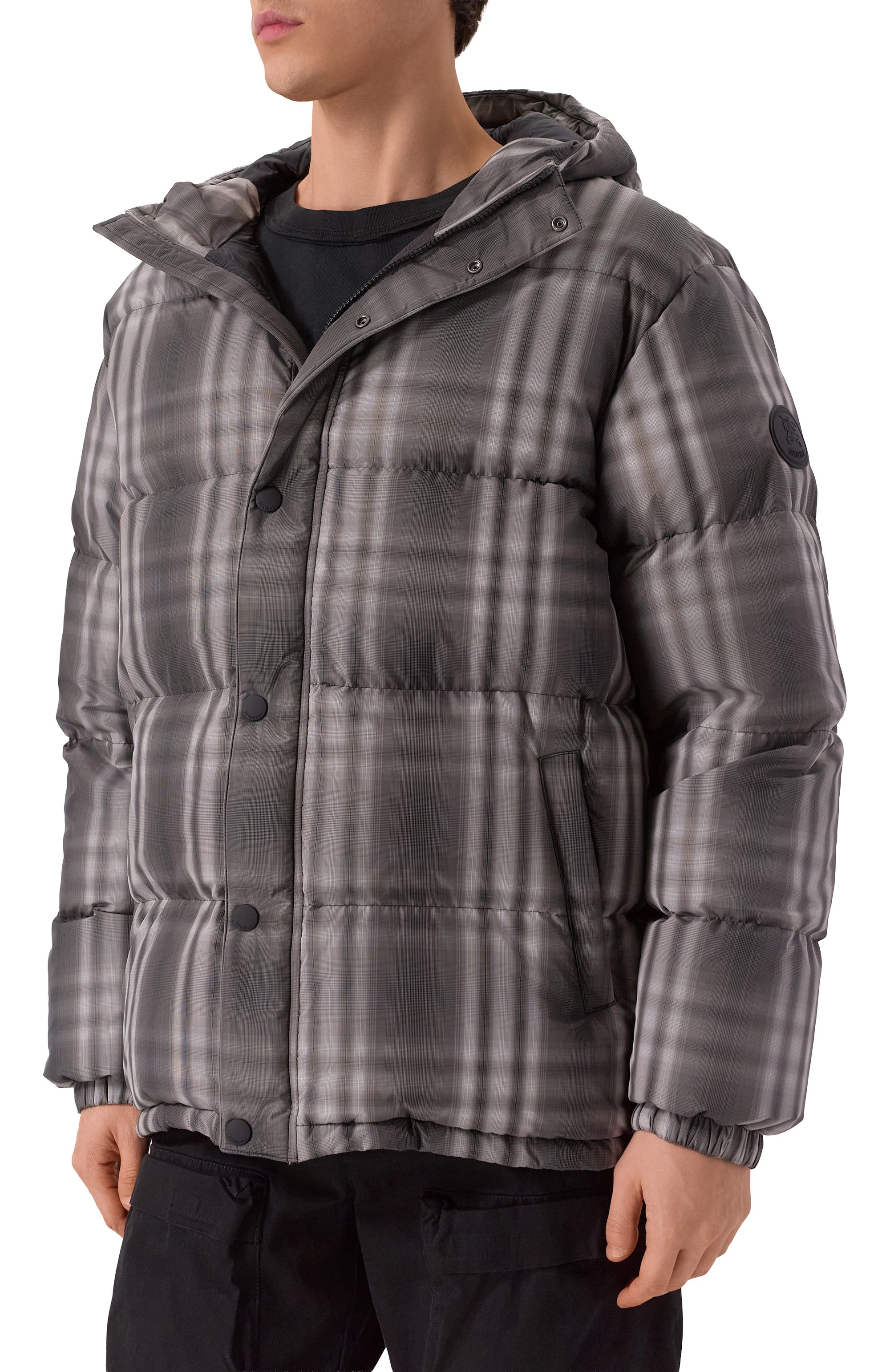 Пуховик BURBERRY серого цвета по цене 238500 руб., арт. 8110226, фото 3 Пуховик BURBERRY, арт. 8110226, фото 3