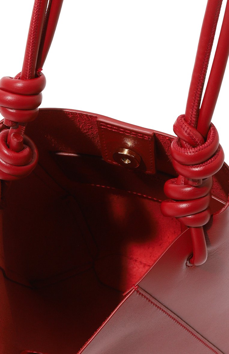 Женская сумка giro JIL SANDER бордового цвета, арт. J07WG0002/P5864 | Фото 5 (Размер: mini; Ремень/цепочка: На ремешке; Материал: Натуральная кожа; Сумки-технические: Сумки через плечо)