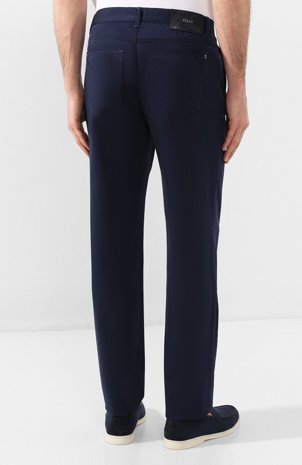 Хлопковые брюки ZILLI, арт. M0T-D0162-C0LU1/R001, фото 4