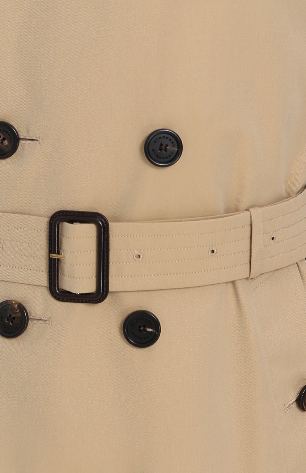 Хлопковый тренч с поясом и погонами BURBERRY, арт. 3983339, фото 5