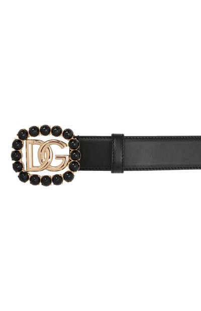 Кожаный ремень DOLCE & GABBANA черного цвета по цене 72150 руб., арт. BE1481/AQ627, фото 4 Кожаный ремень DOLCE & GABBANA, арт. BE1481/AQ627, фото 4