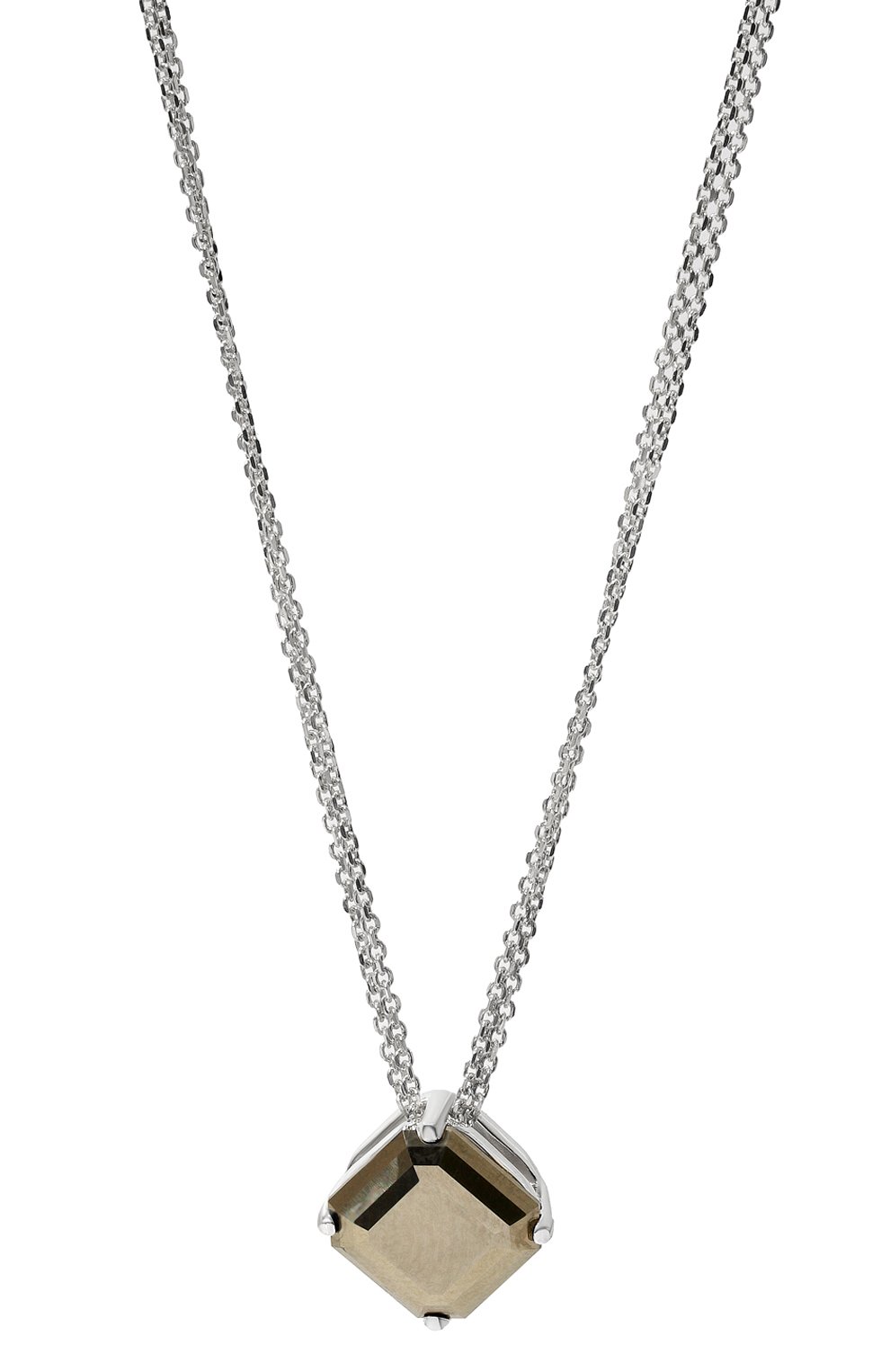 Подвеска на цепочке cartoon с пиритом MOONKA серого цвета по цене 23500 руб., арт. cr-nl-pir, фото 3 Подвеска на цепочке cartoon с пиритом MOONKA, арт. cr-nl-pir, фото 3