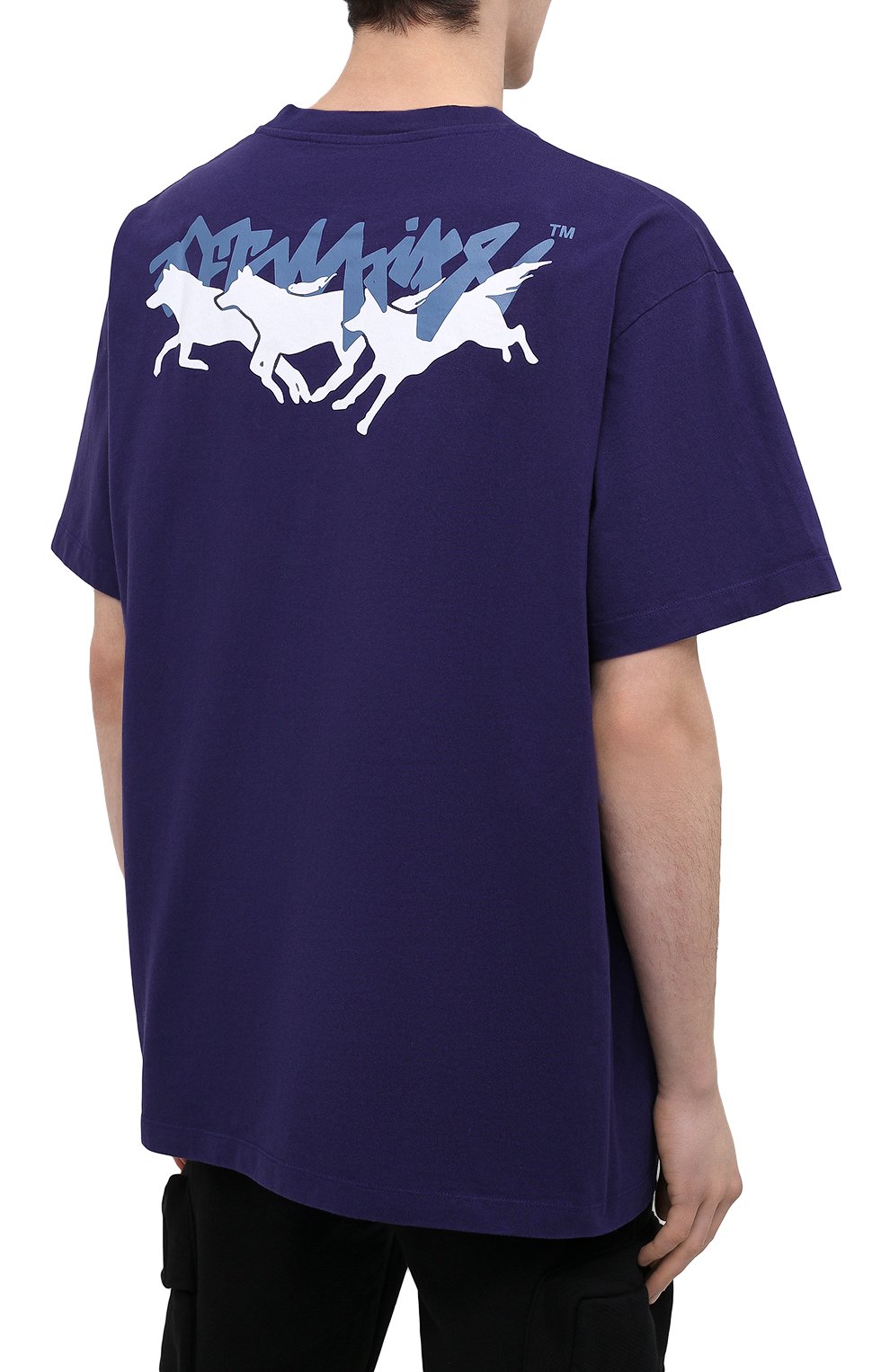 Хлопковая футболка OFF-WHITE, арт. 0MAA038R21JER006, фото 4