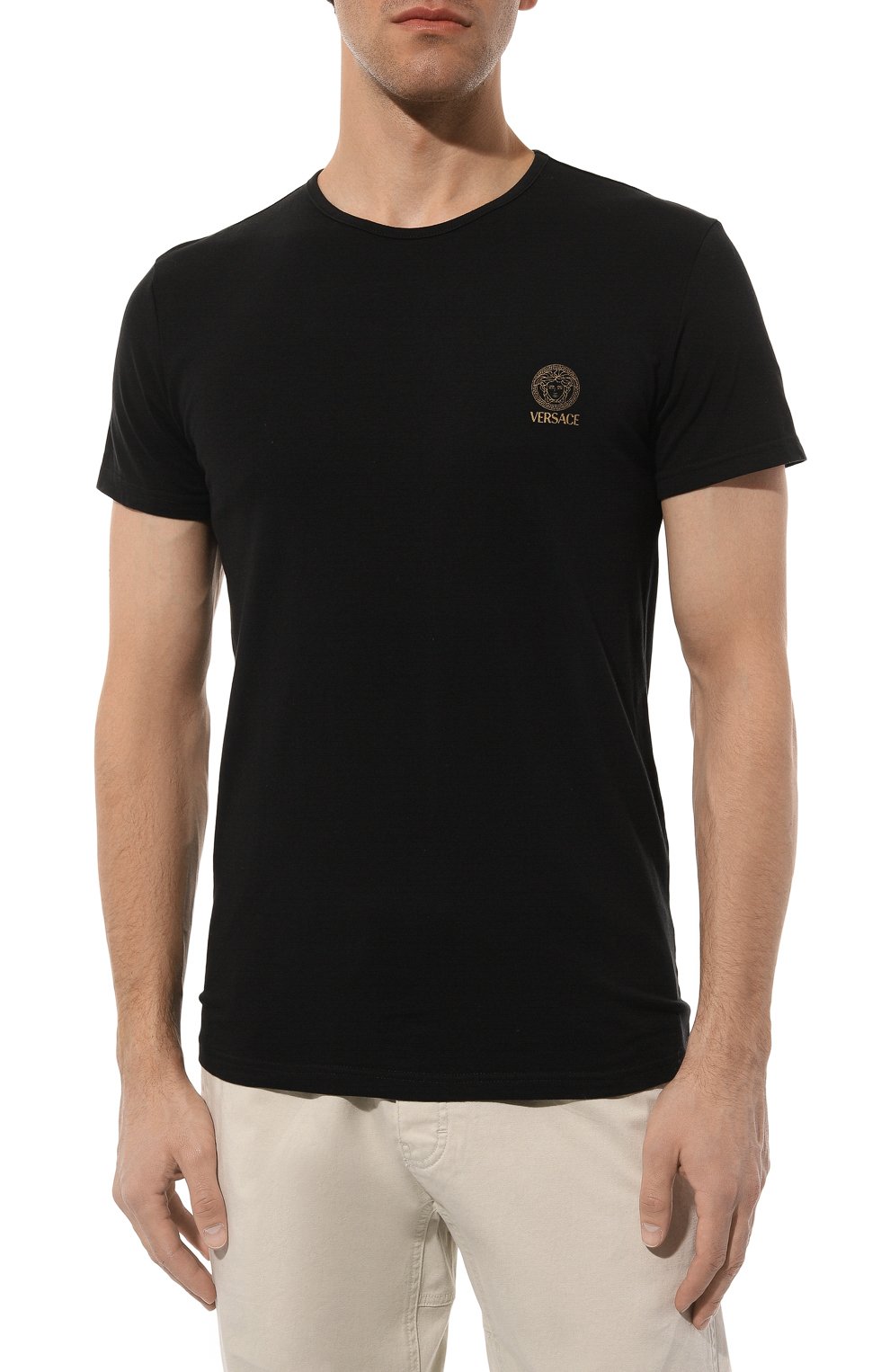 Хлопковая футболка VERSACE, арт. AUU01005/1A10011, фото 3