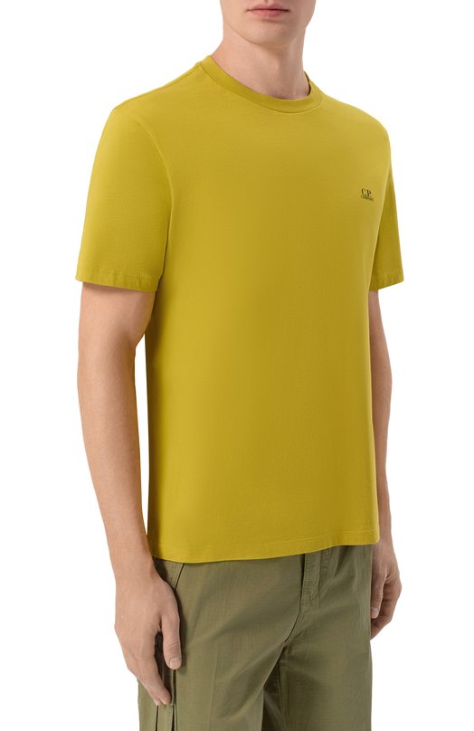 Хлопковая футболка C.P. Company 20CMTS725A/005100W Жёлтый  20CMTS725A/005100W Фото 3