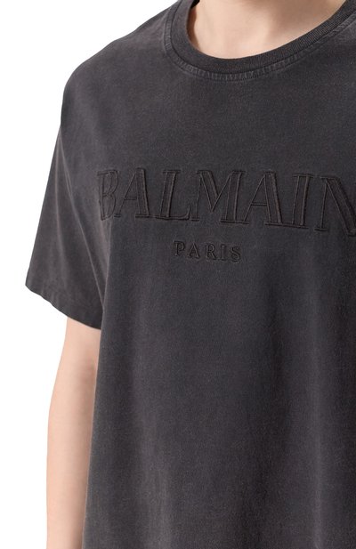 Хлопковая футболка BALMAIN, арт. DH1EG010/BC72, фото 5