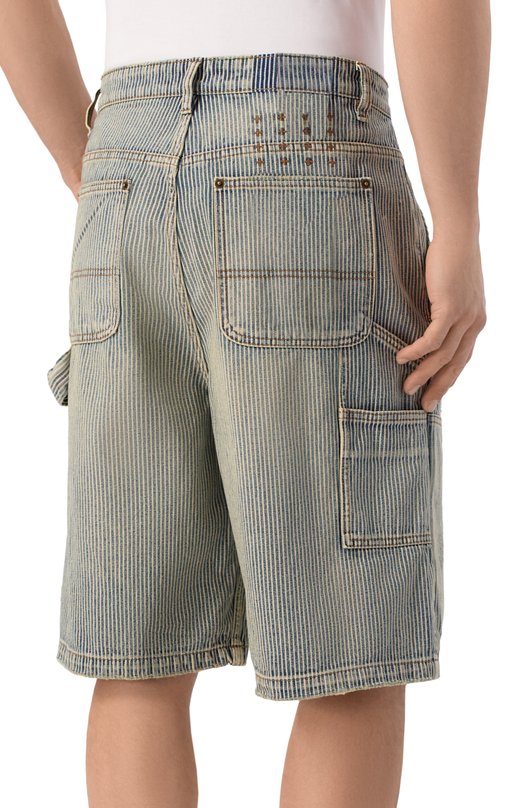 Джинсовые шорты Ksubi MSP26WA007 Голубой  MSP26WA007 Фото 4