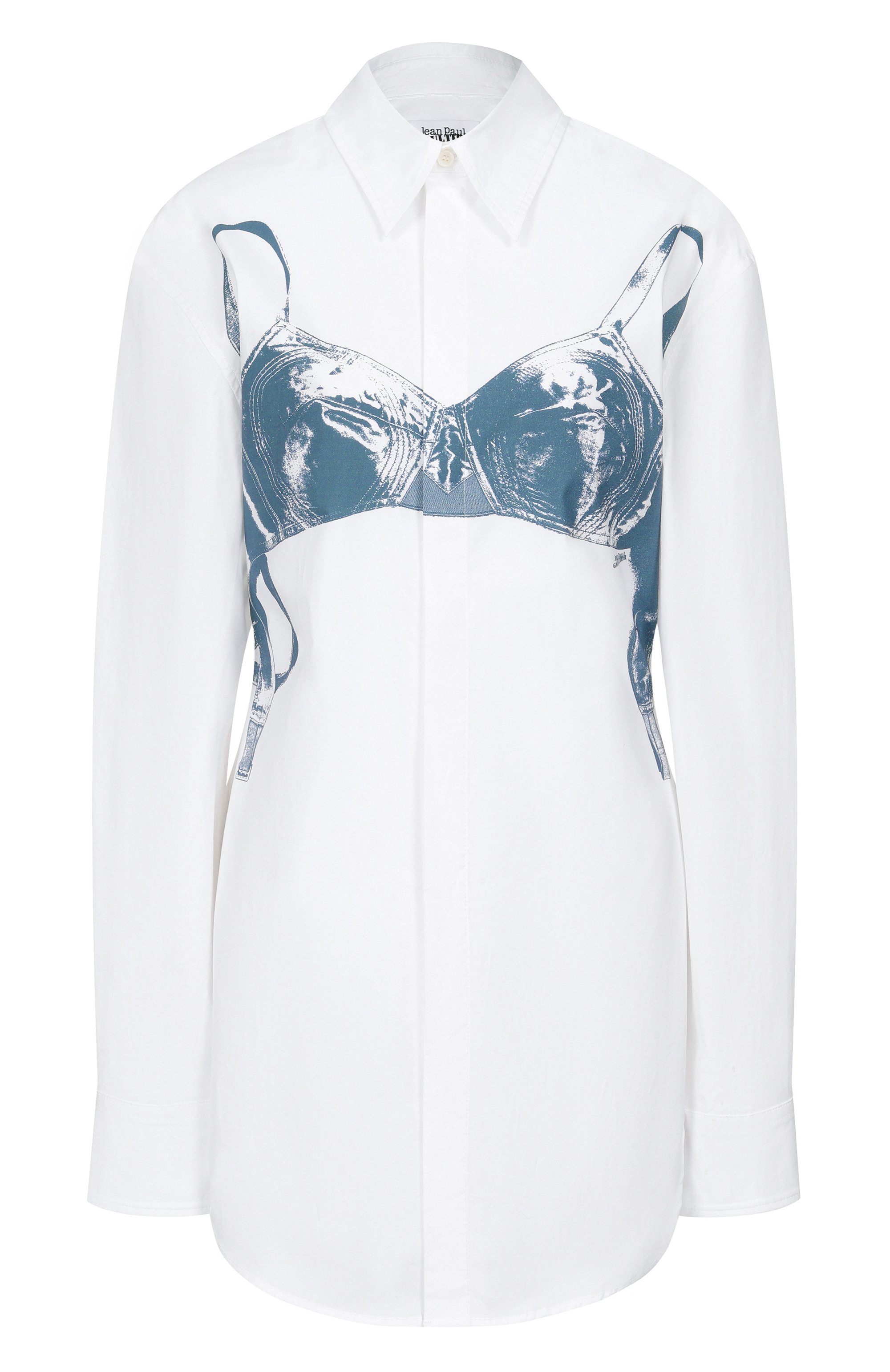 Хлопковая рубашка JEAN PAUL GAULTIER белого цвета по цене 73650 руб., арт. 26/01-W-ST053/C071, фото 1 Хлопковая рубашка JEAN PAUL GAULTIER, арт. 26/01-W-ST053/C071, фото 1