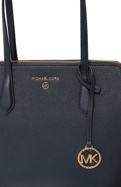 Женский сумка-тоут marilyn MICHAEL MICHAEL KORS темно-синего цвета, арт. 30S2G6AT2L | Фото 3 (Сумки-технические: Сумки-шопперы; Размер: medium; Мате�риал: Натуральная кожа; Материал сплава: Проставлено; Драгоценные камни: Проставлено)